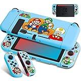 Xcitifun Designed for Nintendo Switch Case Switch Joy-Con TPU Cases for Girls Boys Kids Cute Kawaii Character Protective Shell Compatible with Nintendo Switch Controller Carrying Cover - Blue Sofa