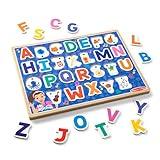Melissa & Doug® Ms. Rachel™ Wooden Phonics Alphabet Sound Puzzle with Light-Activated Sound Effects, 24-Piece Toddler Toys for Boys and Girls Ages 2+ Years - FSC Certified
