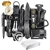 Survival kits 17 in 1, Emergency Survival Gear and Equipment, Cool Gadgets for Men Camping Fishing Hunting Outdoor