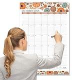 SUNEE 2026 Wall Calendar Large 22.75"x15.5", 21 Month Calendar from October 2025 to June 2027, Vertical Extra Large Monthly Calendar 2026 for Wall, Seasons Color