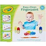 Crayola Mess Free Finger Painting Station, Washable Finger Paint for Toddlers, Arts & Crafts Set, Sensory Activity, Art Travel Toy, Gift for Toddlers, 1+