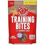 Buddy Biscuits Trainers Training Bites Soft & Chewy Dog Treats, Beef, 10 oz. Bag