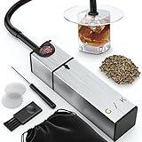 Cocktail Smoker Kit - Indoor Drink & Food Infuser with Wood Chips | Old Fashioned Whiskey Bourbon Smoker Gift