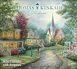 Thomas Kinkade Studios 2026 Deluxe Wall Calendar with Scripture
