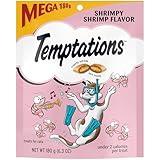 Temptations Classic Crunchy and Soft Cat Treats Shrimpy Shrimp Flavor, 6.3 oz. Pouch