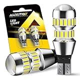AUXITO 912 921 LED Bulbs for Backup Reverse Light Bulbs, 42-SMD 400% Brighter, 6000K White, Non-polarity 906 W16W T15 921 LED Bulb Direct Back Up Parking Light Replacement Lamp, Pack of 2