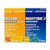 HealthA2Z® Daytime and Nighttime | Cold & Flu Medicine | Powerful Multi-Symptom Daytime and Nighttime Relief (24 Daytime & 12 Nighttime Softgels) (Daytime & Nighttime Combo (36 Count Pack of 1))