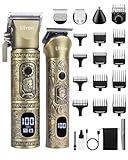 Ufree Beard Trimmer with Professional Hair Clippers for Men, Electric Razor Shavers for Men, Cordless Mens Grooming Kit for Nose, Face and Head, Barber Clippers and Trimmers Set, Gifts for Men