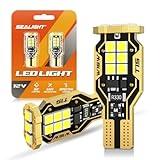 SEALIGHT 921 LED Bulb Reverse Light 500% Super Bright T15 Reverse Light Bulb 3030-SMD Chipsets Canbus Error Free 906 W16W 922 912 921 LED Bulb for Backup Lights, 6000K White Pack of 2
