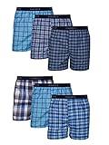 Hanes Men Hanes Men's Tagless Boxers with Exposed Waistband, Assorted Multi-Packs and Colors, Medium