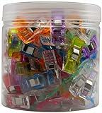 Sewing Clips,100 Pcs,Sewing Clips for Fabric,Fabric Clips for Sewing and Quilting,Quilting Clips for Binding,Sewing Accessories and Supplies(9 Colors)