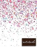 Notebook: Pink Notebook , size 8" x 10" , Ruled Journal Pretty Design (Composition Notebook College Ruled)