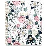 Spiral Notebook - Notebooks Spiral Bound, 8.5" * 11", Journal Notebook with Thick Paper & Back Pocket, 110 Pages, with Twin-Wire Binding, Journals for Women, College Ruled Notebooks - Floral