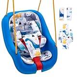 Toddler Swing Cushion for Little Tikes, Outdoor Baby Swing Pad with Strap Covers Set, Infant Swing Cushion Insert with 3D Breathable Mesh (NOT Included Swing)