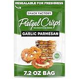 Snack Factory Garlic Parmesan Pretzel Crisps, 7.2 OZ Resealable Bag