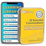 Mind Brain Emotion 52 Essential Conversations for Home, Therapy, Speech, School Classroom - Conversation Cards for Kids, Family, Teacher & Counselor to Build Growth Mindset & Communication Skills