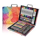 Darnassus 132-Piece Art Set, Deluxe Professional Color Set, Art Kit for Kids and Adult, With Compact Portable Case