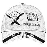 Personalized Chef Cap, Custom Chef Hat with Name, Bakers Hats Women Men, Cook Hats Gifts for Chef, Him, Her, Friends, Birthday, Christmas, for Chefs, Funny Chef Hat, Chef Hat for Adults3