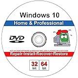 9th and Vine Compatible Windows 10 Home and Professional 32/64 Bit DVD. Install To Factory Fresh, Recover, Repair and Restore Boot Disc. Fix PC, Laptop and Desktop.