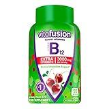 Vitafusion Extra Strength Vitamin B12 Gummy Vitamins for Energy Metabolism Support and Nervous System Health Support, Cherry Flavored, America’s Number 1 Brand, 45 Day Supply, 90 Count