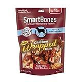 SmartBones Chicken-Wrapped Sticks, Treat Your Dog to a Rawhide-Free Chew Made with Real Chicken and Vegetables