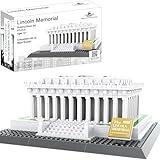 Lincoln Memorial Building Block Set (979 Pieces) Washington D.C. Lincoln Memorial Famous Landmark Series - Architecture Model for Kids and Adults