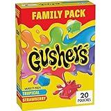 Gushers Fruit Flavored Snacks, Tropical and Strawberry Flavors, Family Pack, Stocking Stuffer, 20 Pouches, 16 oz