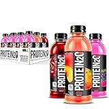 Protein2o 15g Whey Protein Isolate Infused Water, Ready To Drink, Gluten Free, Lactose Free, No Artificial Sweeteners, Flavor Fusion Variety Pack, 16.9 oz Bottle (Pack of 12)