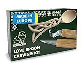 BeaverCraft, Wood Whittling Kit for Beginners DIY04 - Spoon Carving Kit - Wood Carving Whittling Hobby Kit for Adults and Teens - Wood Carving Hook Knife - Woodworking Tools - Spoon Carving Tools