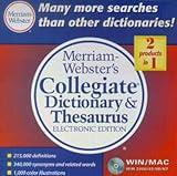 Merriam-Webster's Collegiate Dictionary & Thesaurus, Electronic Edition