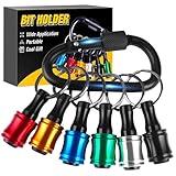 Tools for Men Bit Holder Tool Gifts for Men Gifts Christmas 1/4 Hex Shank Socket Screwdriver Drill Bit Holder Keychain Impact Driver Extension Bar Cool Stuff Gadgets Gifts for Dad Who Have Everything