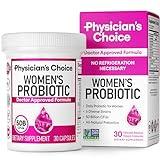 Physician's Choice Probiotics for Women - PH Balance, Digestive, UT, & Feminine Health - 50 Billion CFU - 6 Unique Strains for Women - Organic Prebiotics, Cranberry Extract+ - Women Probiotic - 30 CT