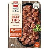 Hormel Square Table Slow Simmered Beef Tips & Gravy Refrigerated Entree, 15 Oz.