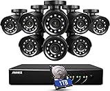 ANNKE 3K Lite Security Camera System Outdoor with AI Human/Vehicle Detection, 8CH H.265+ DVR and 8 x 1920TVL 2MP IP66 Home CCTV Cameras, Smart Playback, Email Alert with Images, 1TB Hard Drive - E200