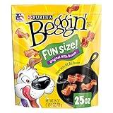 Purina Beggin' With Real Meat Dog Treats, Fun Size Original With Bacon Flavor - 25 oz. Pouch