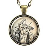 Freyja Pendant Necklace, Viking Freya Jewelry, Norse Scandinavian, Mythology & Folklore, Female Warrior