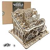 OWNONE 1 3D Wooden Puzzle Marble Run for Adults, DIY Marble Run Wooden Model Kits to Build, Wooden Building Kit for Adults and Teens (334 Pcs)