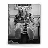 B.B.F MAKE Funny Framed Canvas Wall Art Bathroom Decor Black Humorous Comedy Movies Poster Dumb and Dumber Oil Painting Modern Artwork for Living Room Dorm Wall Home Decoration (8x10inch)