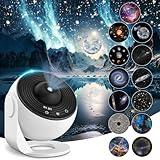 Planetarium Projector for Bedroom, 13 in 1 Star Projector Galaxy Light, Nebula Night Light Milky Way Projector with Timer, LED Space Galaxy Lamp Room Decor for Adults Kids - White