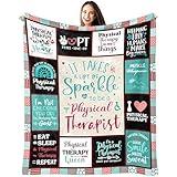 Christmas Physical Therapist Gifts, Physical Therapist Xmas Gifts for Women, Best Gifts for Physical Therapists, Gifts for Physical Therapists Female, Physical Therapy Gifts Throw Blanket 60"X 50"