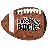 Passback Official Composite Football, Ages 14+, High School Training Football, (Ships Deflated)