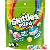 SKITTLES POP'd Sour Freeze Dried Candy, 5.5 Oz Resealable Candy Bag