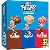 Rice Krispies Treats Mini Crispy Marshmallow Squares, Kids Snacks, Lunch Snacks, Variety Pack, 20.1oz Box (52 Bars)