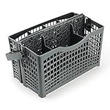 puxyblue Universal Dishwasher Silverware Replacement- 2 in 1 Utensil/Cutlery Basket-Fit for Bo-sch, May-tag, Ken-more, Whirl-pool, Kitchen-Aid, L-G, Sam-sung, Frigi-daire, G-E Dishwasher