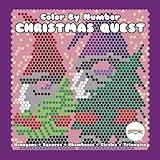 CHRISTMAS QUEST Color By Number: hidden picture activity color by number coloring book for adults and teens (Color Quest Mystery Color By Number)
