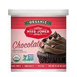 Miss Jones Baking Organic Buttercream Frosting, Perfect for Icing and Decorating, Vegan-Friendly: Rich Fudge Chocolate (Pack of 1)