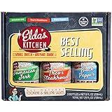 Elda’s Kitchen - Black Pepper, Theo’s Steakhouse, Jamaican Jerk Grilling Marinade Sauces - Our Best Sellers (3 Pack Gift Box)