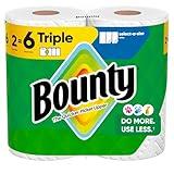 Bounty Select-A-Size Paper Towels, White, 2 Triple Rolls = 6 Regular Rolls
