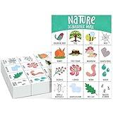 Juvale 50 Pack Nature Scavenger Hunt Cards for Kids Ages 4-8, Outdoor Find and Seek Camping Game