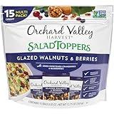 Orchard Valley Harvest Salad Toppers Glazed Walnuts and Berries, 0.85 Ounce Bags (Pack of 15), Salad Toppings, Non-GMO, No Artificial Ingredients